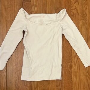 Off-Shoulder White Top